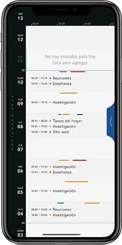 Línea de tiempo del calendario