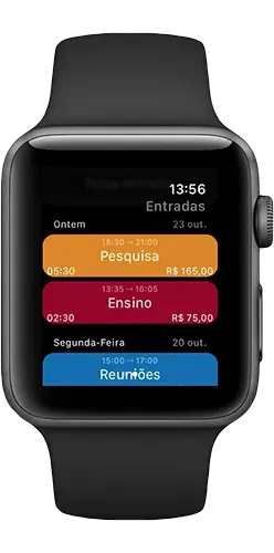 Apple Watch com WorkHours