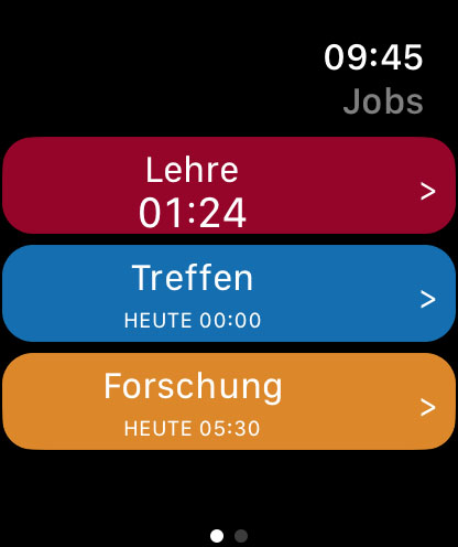 WorkHours Watch App – Jobs