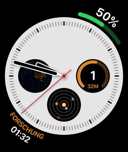 WorkHours Watch App – Komplikationen