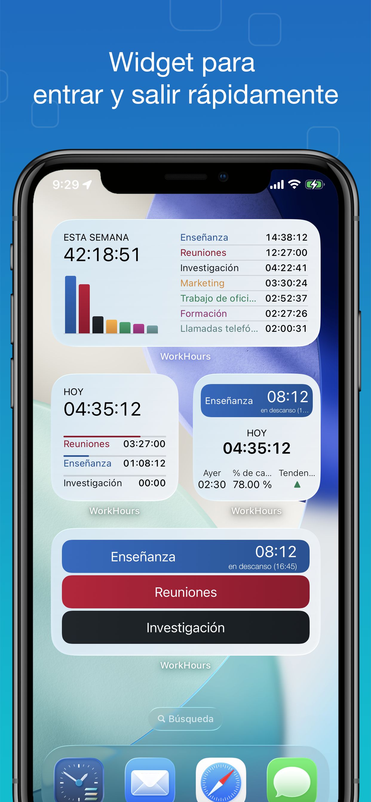 Captura de pantalla de WorkHours - Widget