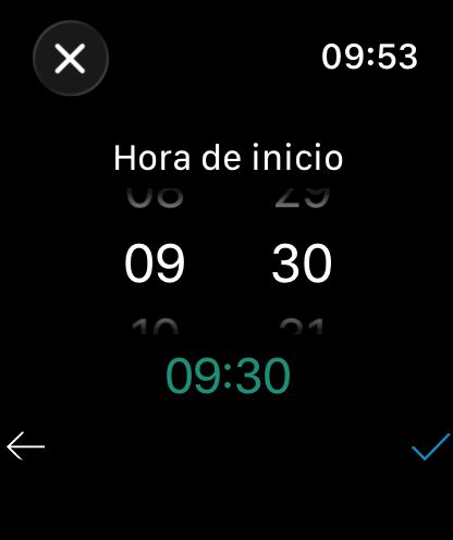 WorkHours para Apple Watch - Tiempo