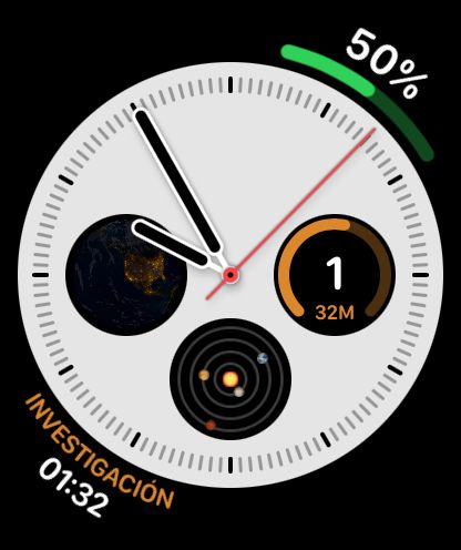 WorkHours para Apple Watch - Complicaciones