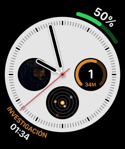 WorkHours sur Apple Watch - Complications