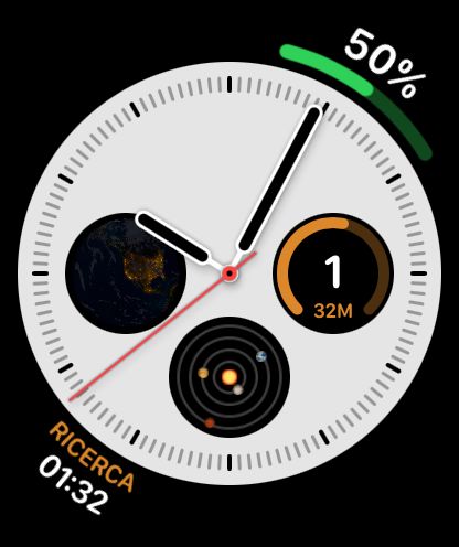 WorkHours Watch app - Complicazioni