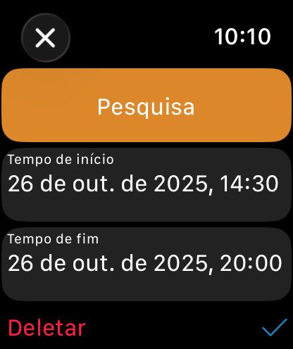 App WorkHours para Watch - Entrada
