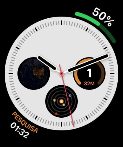 App WorkHours para Watch - Complicações