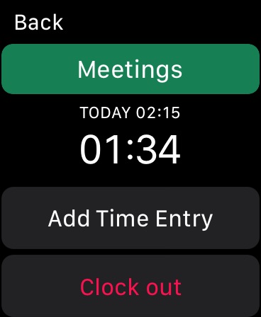 WorkHours Watch app - Job