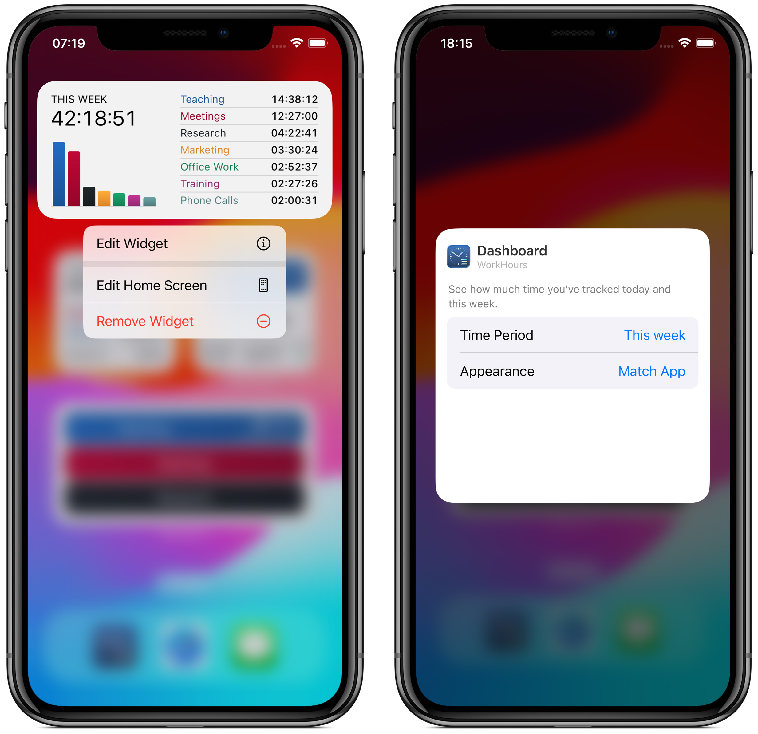 Viewing and configuring the Dashboard widget